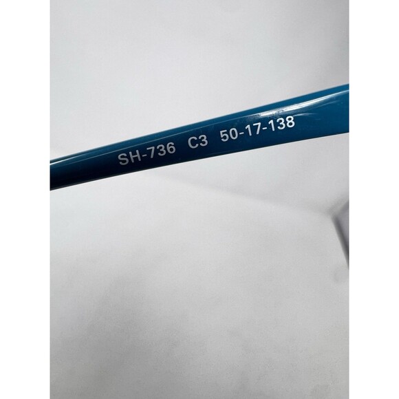 Scott Harris SH-736 Eyeglass Frames Only 50-17-138 Teal C3 Authentic main image 12
